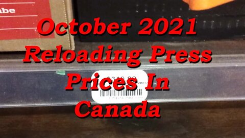 Reloading Press Prices in Canada, October 2021