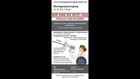 Montagsdemo #ESSEN 30.05.2022 #demo #live