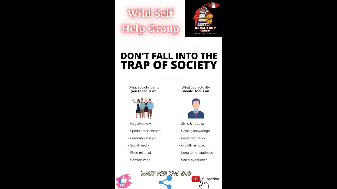 🔥Don't fall into the trap of society🔥#shorts🔥#viralshorts🔥#motivation🔥#wildselfhelpgroup🔥