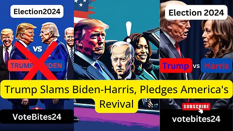 Trump Slams Biden-Harris, Pledges America's Revival