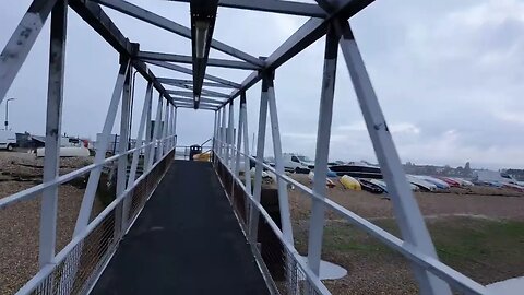 walking the pier at Hayling Island ferry Portsmouth. 4th May 2023