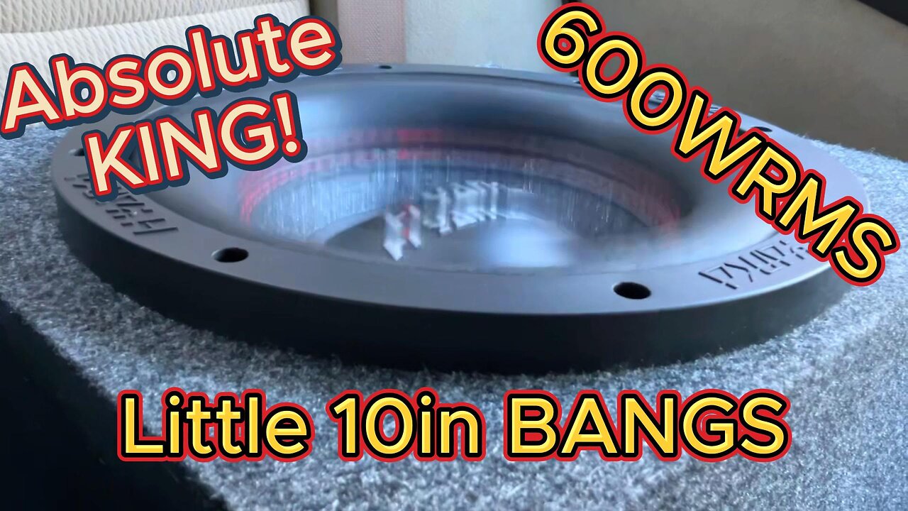 Little 10in Subwoofer BANGING!| Hyanka bsf-10 review