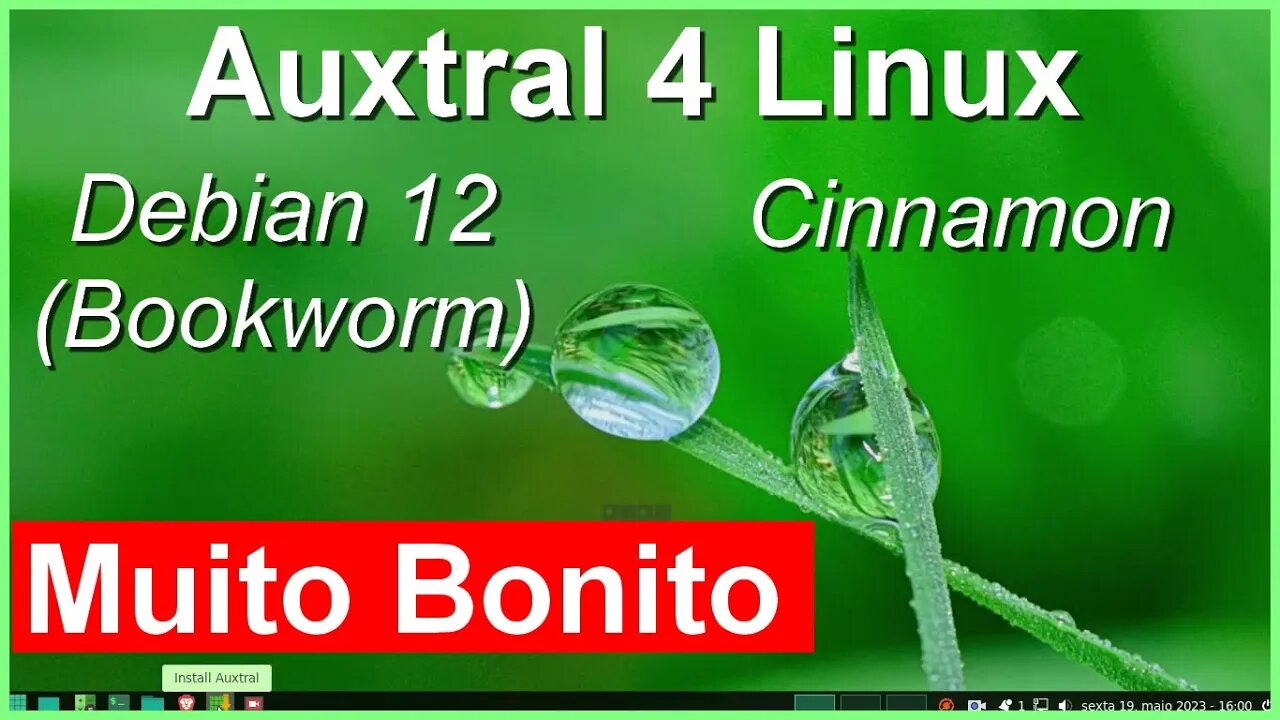 Auxtral 4 distro personalizada Debian 12 (Bookworm) com Cinnamon