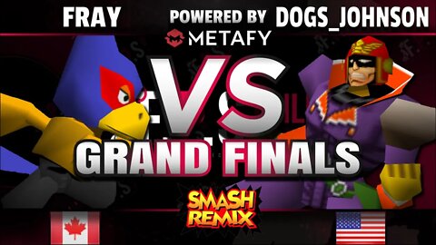 FPS4 Online Grand Finals - Fray (Falco) vs. GANON64 | Dogs_Johnson (C. Falcon/Pikachu) - Smash Remix