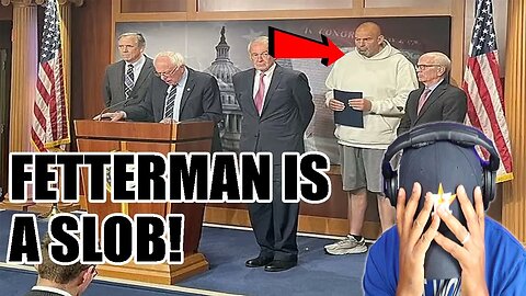 John Fetterman is a DISGRACE! Democrats allow him to dress like a BUM in the Senate halls full-time!