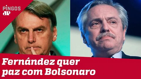 Poste de Kirchner quer paz com Bolsonaro