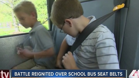 Battle reignited over school bus seat belts