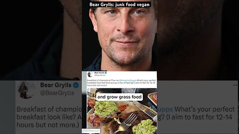 Junk food vegan vs whole food carnivore #shorts #beargrylls