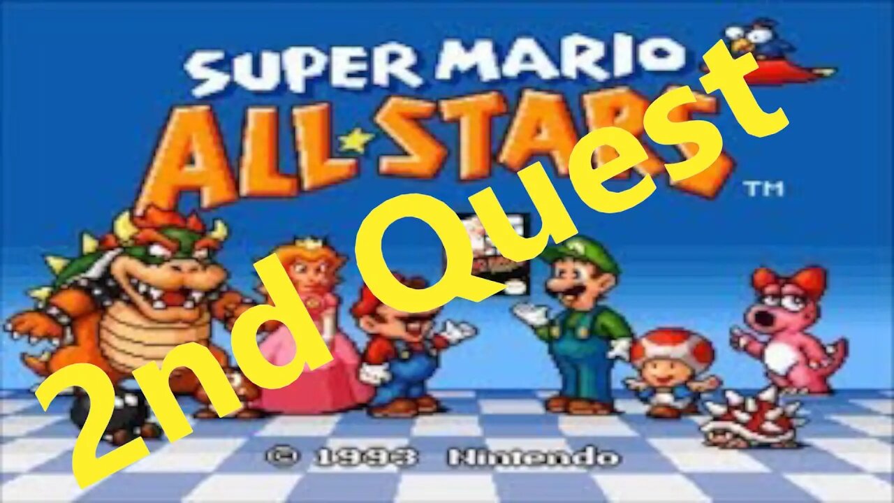 Super mario All Stars Super Mario Bros 1 2nd Quest World 1