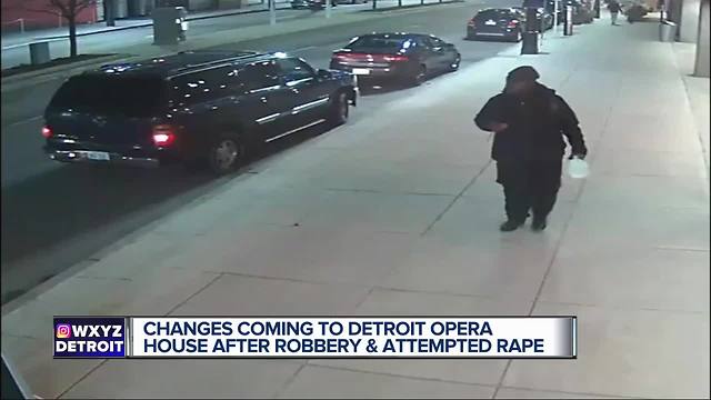 Changes coming to Detroit Opera House after robbery and attempted rape