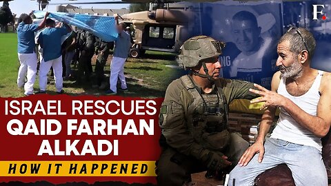 Israel Rescues Gaza-Held Hostage Qaid Farhan Alkadi | Israel Hamas War