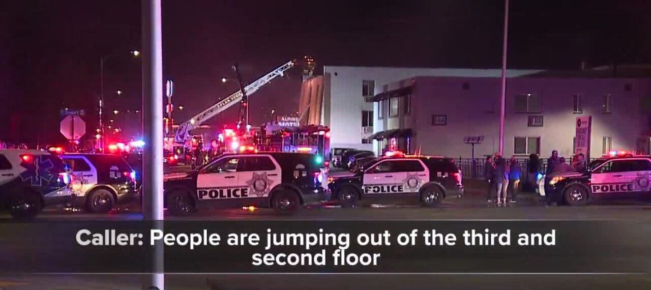 911 calls from Alpine Motel Apartment fire in Las Vegas