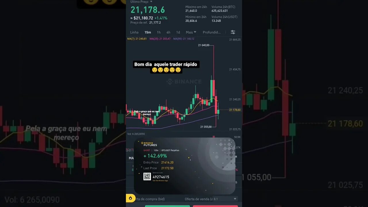 Já fez seu trader hoje ? 17/01/2023 #daymarkets #2023 #criptomoedas #comprando