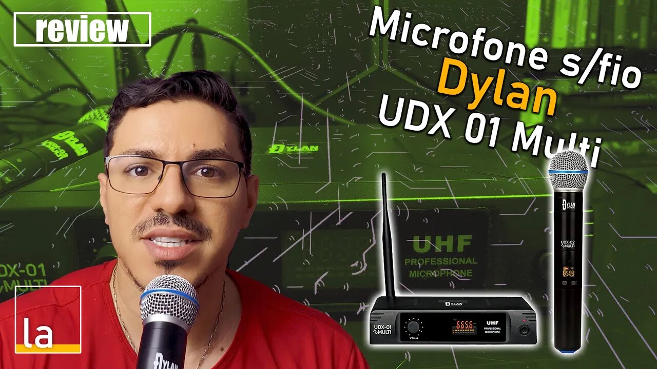 Microfone sem fio Dylan UDX-01 Multi. Excelente qualidade e custo benefício! REVIEW