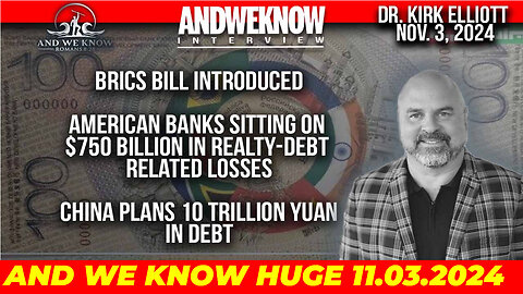 AND WE KNOW : BRICS bill introduced, American Banks sitting on $750 Billion in realty debt losses