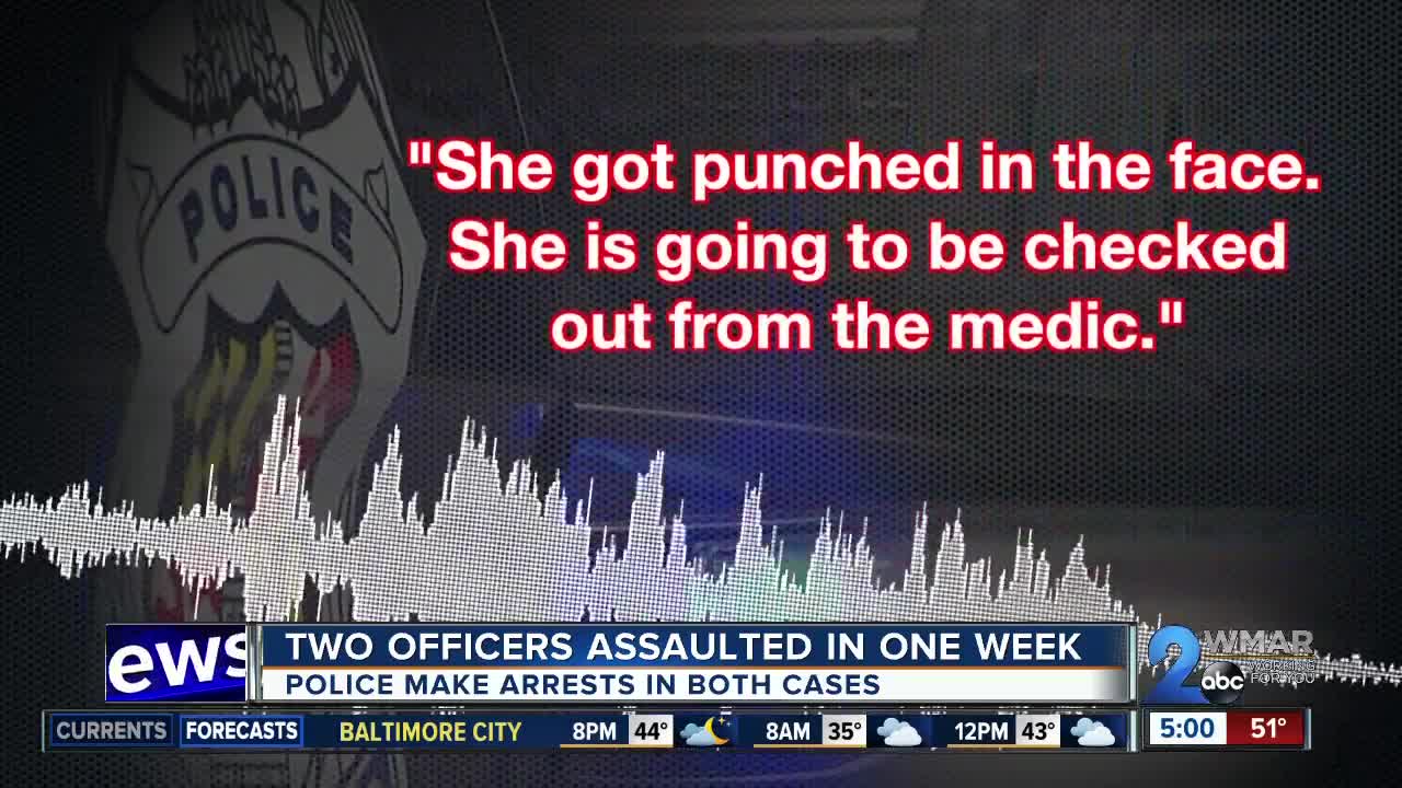 Two officers assaulted in one week