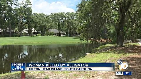 Woman killed by alligator