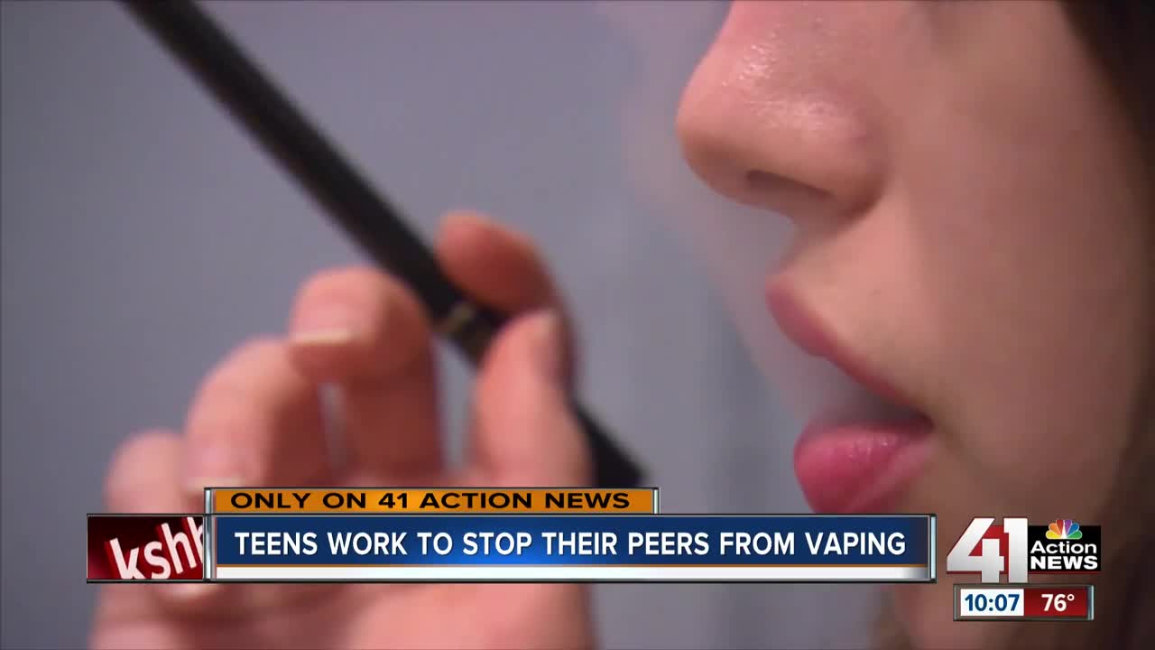 Teens work to stop their peers from vaping