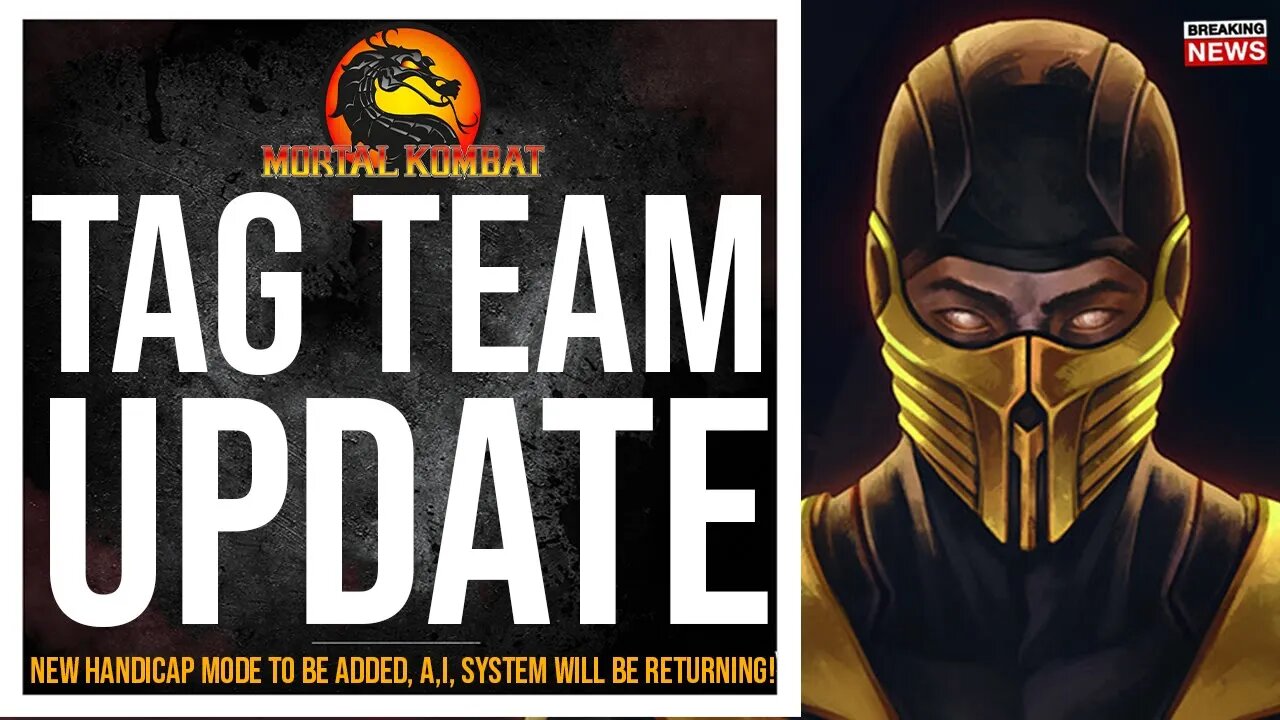 Mortal Kombat 12: NRS Adds HANDICAP Mode, New TAG TEAM Update, A.I, System Returns For ONLINE!