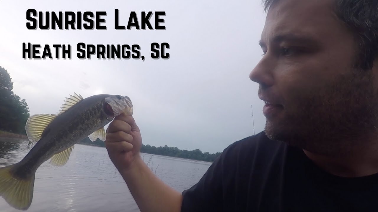 Sunrise Lake - Heath Springs, SC - Kayak Fishing for Bass and Bream - 6/22/19