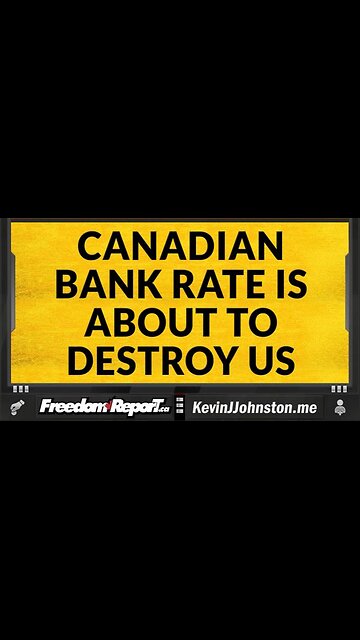 CANADAS BANK RATE IS ABOUT TO CLIMB AND DESTROY ALL HOUSING MARKETS