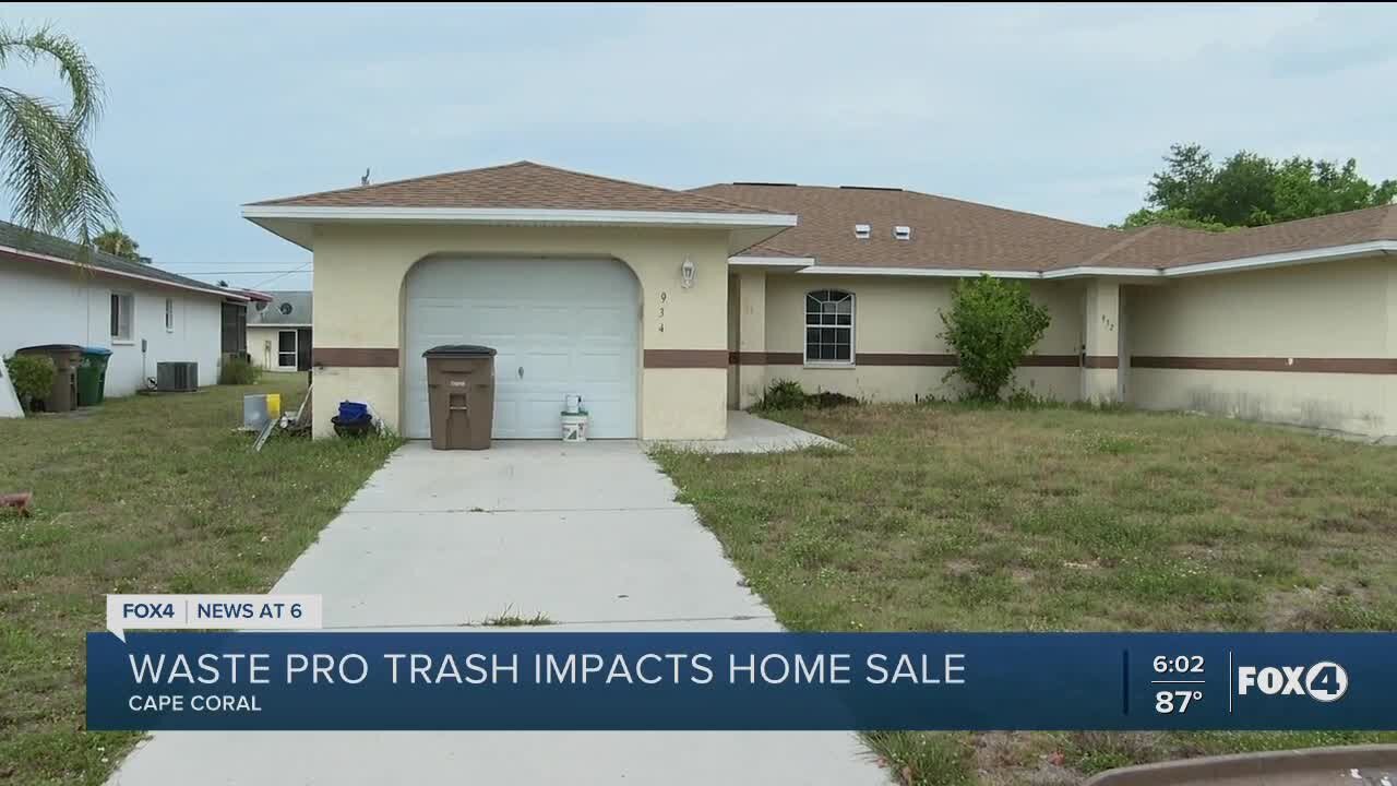 Trash issues hampering home sales in Cape Coral