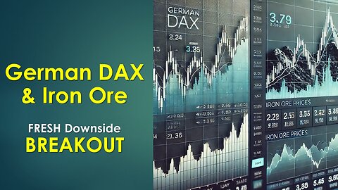 German DAX and Iron Ore FRESH break to the downside