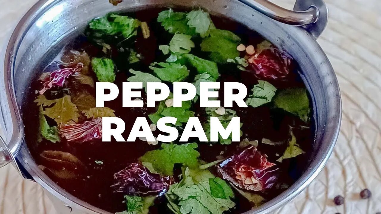 PEPPER RASAM WITHOUT TOMATO l MILAGU RASAM RECIPE - Flavours Treat