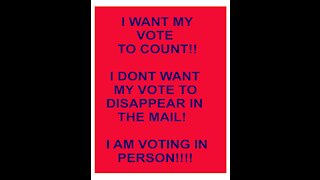I want my vote to count!!. Voter Fraud?