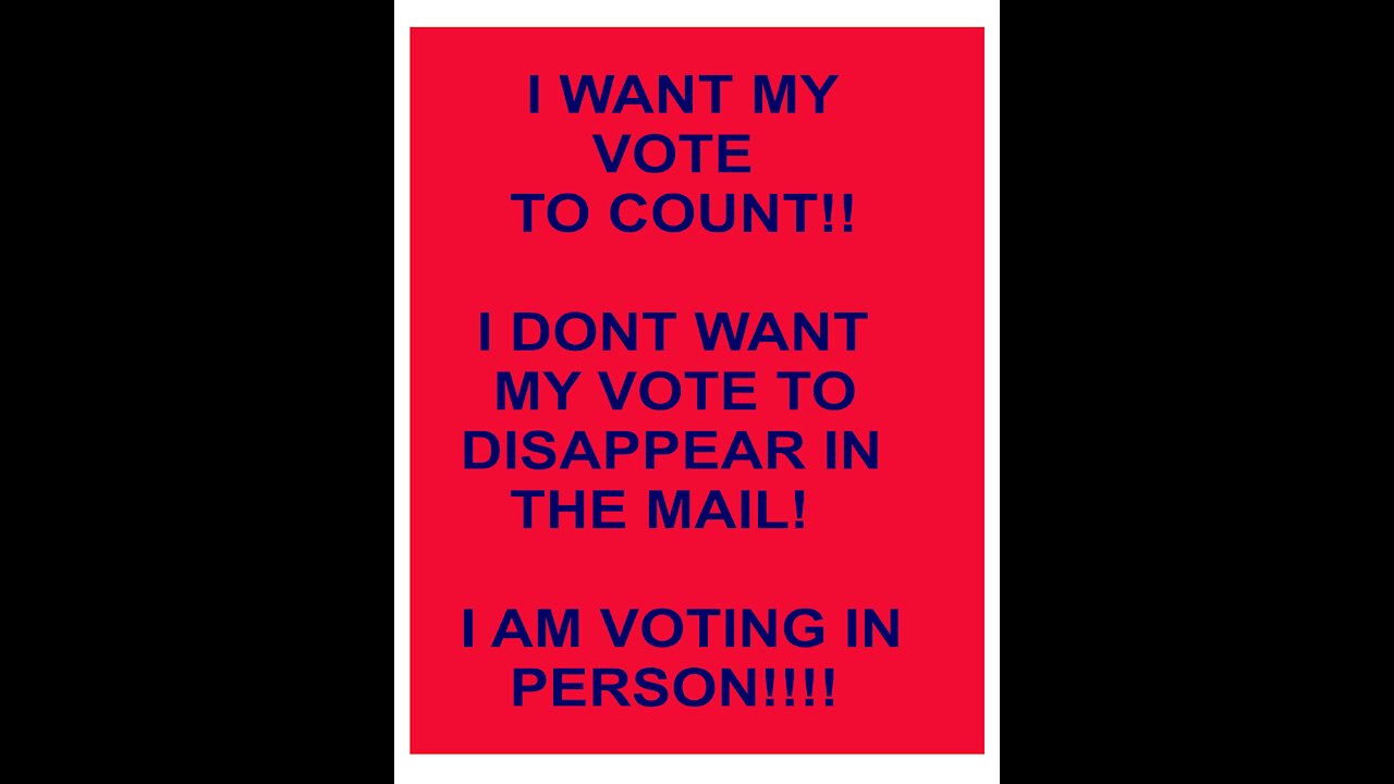 I want my vote to count!!. Voter Fraud?