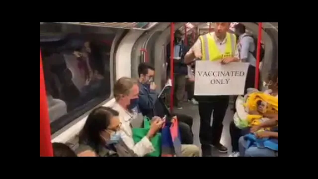 For The Vaxxed Only Carriage In Subway