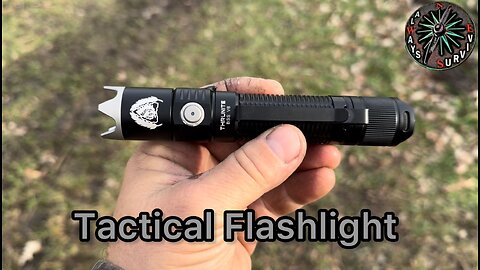 Black Scout Survival Thrunite V6 Tactical Flashlight 2000 Lumens