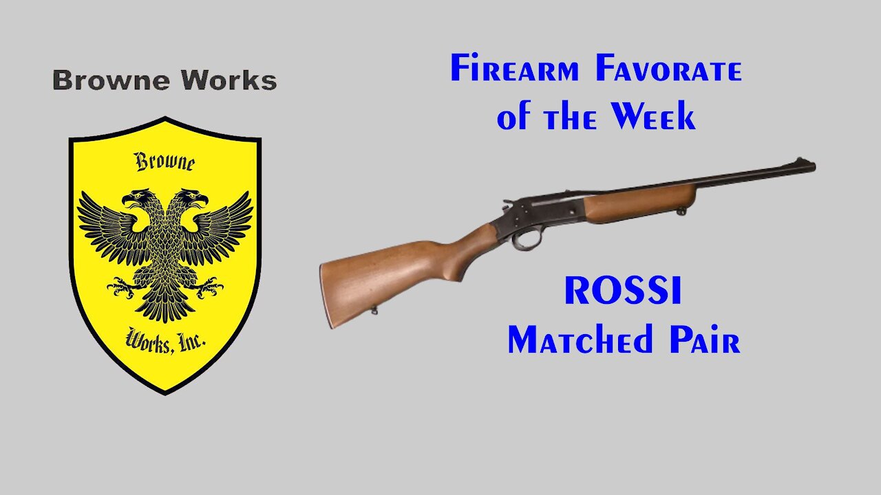 FF of the week #12 - ROSSI Matched Pair rifle combo set - 22lr & 20ga