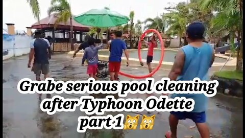 Hindang, Leyte/Grabe serious pool cleaning after Typhoon Odette Part 1🇵🇭