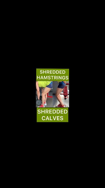 SHREDDED CALVES and HAMSTRINGS | Posterior Chain #shorts