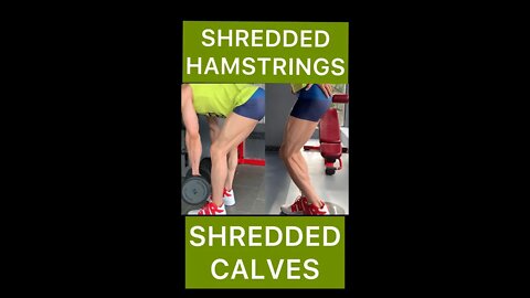 SHREDDED CALVES and HAMSTRINGS | Posterior Chain #shorts