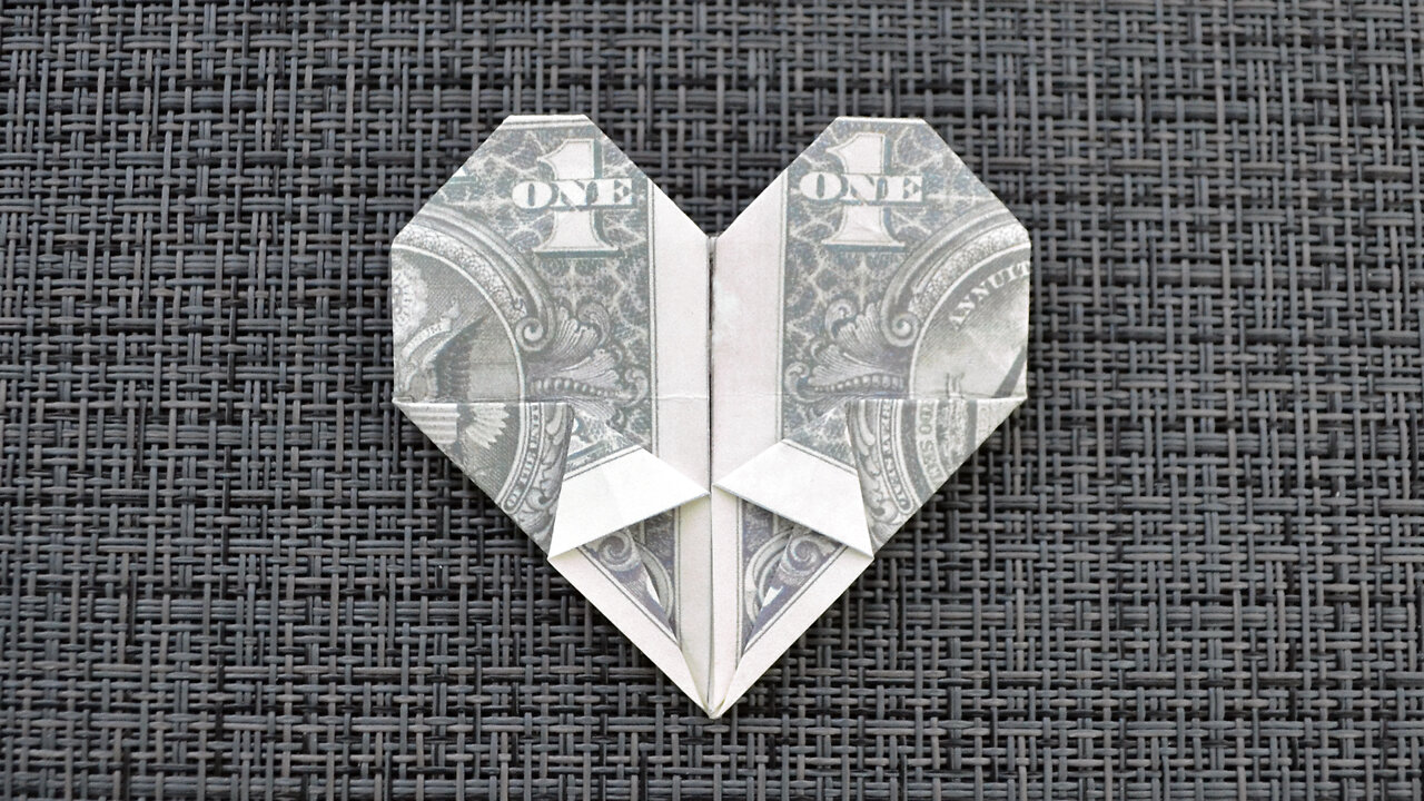 My MONEY HEART | Interesting Dollar Origami 2022 | Money Gift | Tutorial DIY by NProkuda