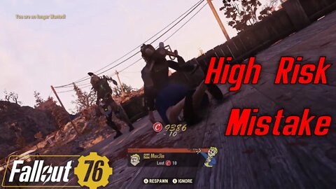 Stealing Fallout 76 On Accident High Risk BIG Mistake! Free Junk