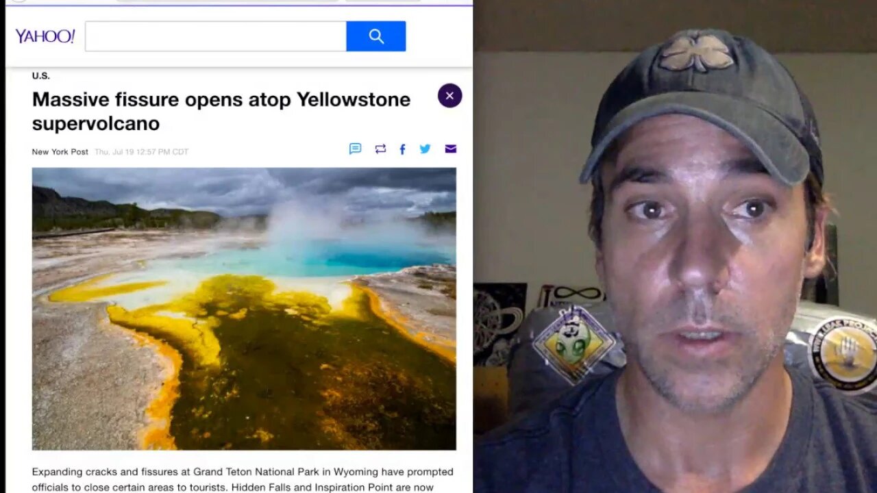 Huge Fissure Opens atop Yellowstone Supervolcano, Completely Unrelated to Yellowstone, Latest