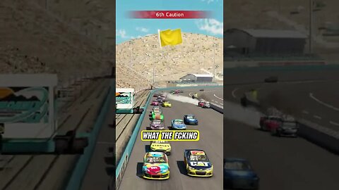 Cars do Not typically Fly at this Track 😈 | #Shorts #NASCAR