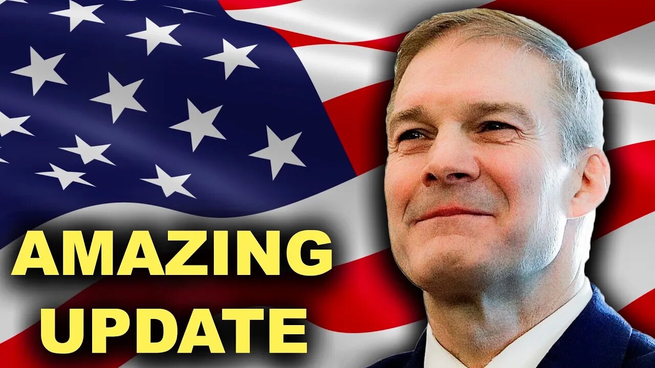 JUST IN: JIM JORDAN SHOCKS THE WORLD!!