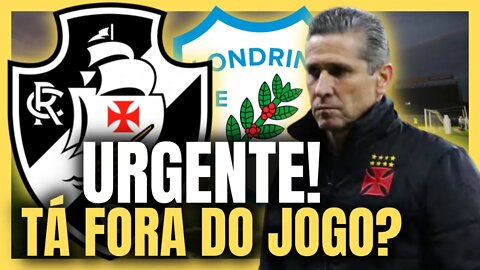 URGENTE! CRAQUE DO TIME PODE FICAR FORA DO JOGO! NOTÍCIA DO VASCO