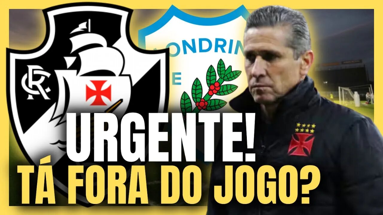 URGENTE! CRAQUE DO TIME PODE FICAR FORA DO JOGO! NOTÍCIA DO VASCO