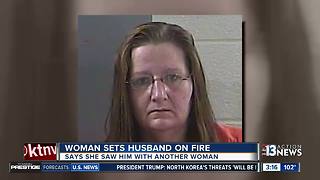 Woman sets husband on fire in Kentucky