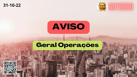 AVISO Geral Operações