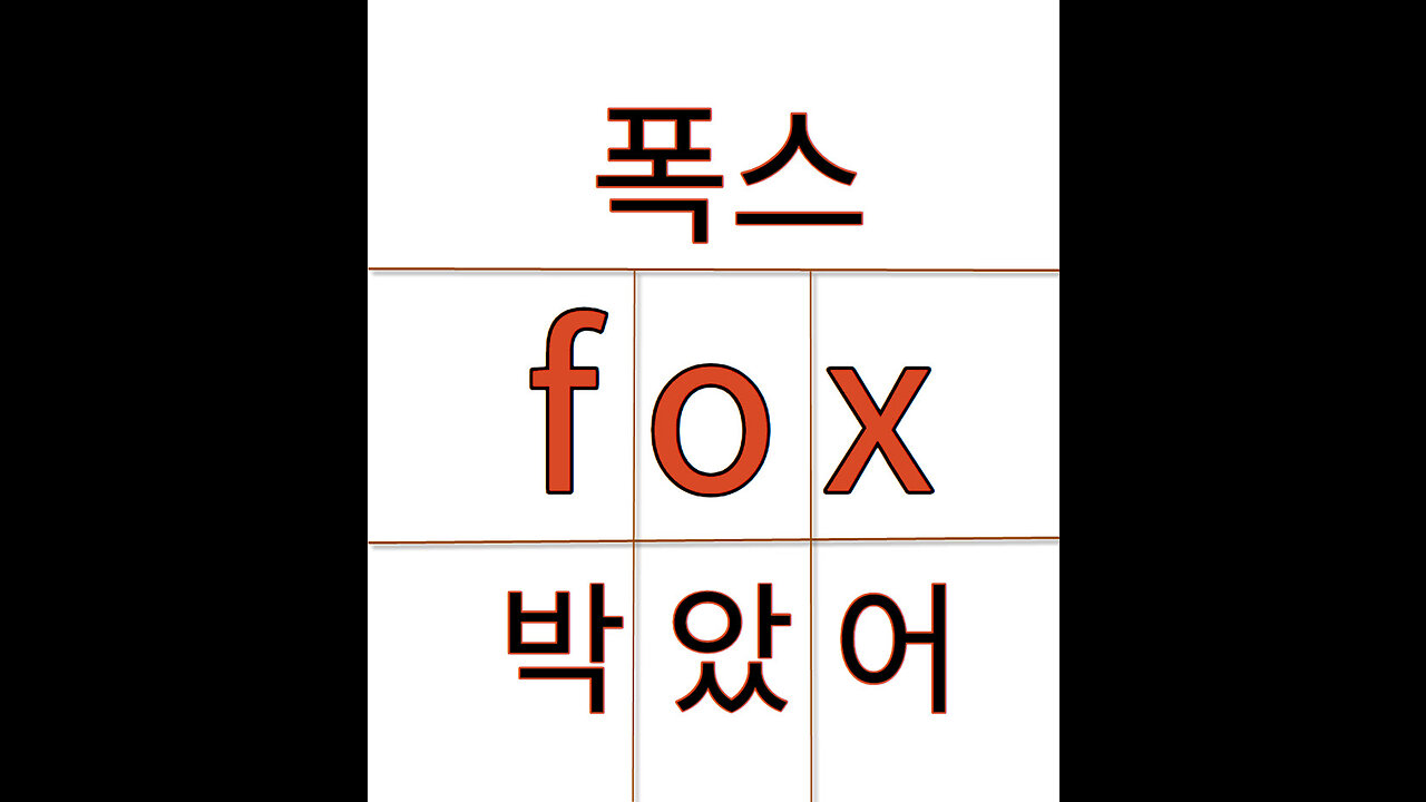 폭스fox▶▶ f(박)+ o(었)+ x(어)⇒ (머리를) 박었어 ㅣ #영어는한글이쥐 (Engl is Hanglish) # 129