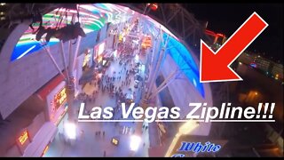 LAS VEGAS ZIPLINE! Fremont Street Experience. Insanely Fun!