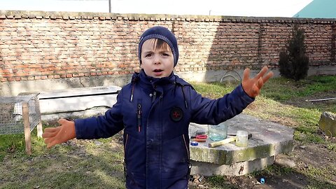 Городской мальчик - Чеченец. Приехал в гости в село
