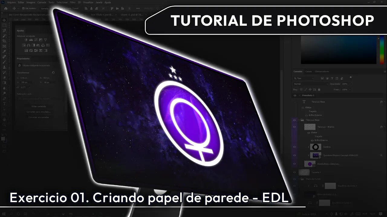 Tutorial de Photoshop - Papel de Parede EDL (Continuação)