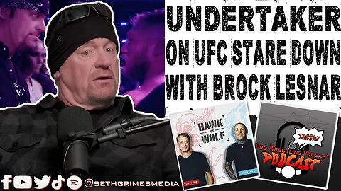 The Undertaker on Confronting Brock Lesnar at UFC | Clip from the Pro Wrestling Podcast Podcast #wwe